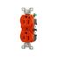 Arrow Hart Heavy-Duty Industrial Duplex Receptacle, #14-10 Awg 15A 125V, Orange ., IG5262RN