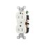 Arrow Hart Heavy-Duty Industrial Duplex Receptacle, #14-10 Awg 15A 125V, Duplex, ., IG5262W