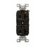 Arrow Hart Heavy-Duty Industrial Duplex Receptacle, #14-10 Awg 20A 125V, Black Face Base, Duplex, IG5362BK