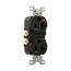 Arrow Hart Heavy-Duty Industrial Duplex Receptacle, #14-10 Awg 20A 125V, Black Face Base, Duplex, IG5362BK