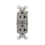 Arrow Hart Heavy-Duty Industrial Duplex Receptacle, #14-10 Awg 20A 125V, Gray Face Base, Duplex, IG5362GY