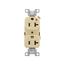 Arrow Hart Heavy-Duty Industrial Duplex Receptacle, #14-10 Awg 20A 125V, Ivory Face Base, Duplex, IG5362V