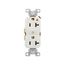 Arrow Hart Heavy-Duty Industrial Duplex Receptacle, #14-10 Awg 20A 125V Face Base, 5-20R, Duplex, IG5362W