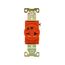 Arrow Hart Industrial Single Receptacle, #14-10 Awg 20A, 250V, Orange, 6-20R, IG5461RN