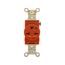 Arrow Hart Industrial Single Receptacle, #14-10 Awg 15A, 250V, Orange, 6-15R, IG5661RN