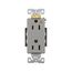 Arrow Hart Industrial Duplex Receptacle, #14-10 Awg 15A 125V, Gray, Duplex, IG6262GY