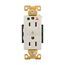 Arrow Hart Duplex Receptacle, #14-10 Awg 15A, Healthcare 125V Face Base, Duplex, IG8200W