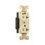 Arrow Hart Heavy-Duty Duplex Receptacle, #14-10 Awg 20A, 125V, Ivory Face Base, 5-20R, Duplex, IG8300V