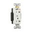 Arrow Hart Heavy-Duty Duplex Receptacle, #14-10 Awg 20A, 125V Face Base, 5-20R, Duplex, IG8300W