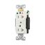 Arrow Hart Heavy-Duty Duplex Receptacle, #14-10 Awg 20A, 125V Face Base, 5-20R, Duplex, IG8300W