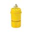 Arrow Hart Watertight Locking Plug, #18-10 Awg 20A, 125/250V, Black, L10-20, 3-Pole, 3-Wire, L1020PWBK