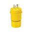 Arrow Hart Watertight Locking Plug, #18-10 Awg 30A, 250V, Steel, L11-30, 3-Pole, 3-Wire, L1130PW