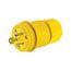 Arrow Hart Watertight Locking Plug, #18-10 Awg 30A, 250V, Steel, L11-30, 3-Pole, 3-Wire, L1130PW