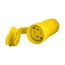 Arrow Hart Watertight Locking Connector, #18-10 Awg 20A, 125/250V, Steel, L14-20 3-Pole 4-Wire, L1420CW