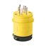 Locking Plug, #16-12 Awg, 20A, Industrial, 125/250V, Back Wiring, Ultra Grip, 3-Pole, 4-Wire, L1420P