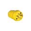 Arrow Hart Watertight Locking Plug, #18-10 Awg 20A, 125/250V, Steel, L14-20 3-Pole 4-Wire, L1420PW