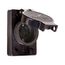 Arrow Hart Watertight Locking Receptacle, #14-8 Awg, 20A, 125/250V, Yellow, L14-20 3-Pole 4-Wire, L1420RW