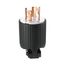 Locking Plug, #16-12 Awg, 30A, Industrial, 125/250V, Back Wiring, Ultra Grip, 3-Pole, 4-Wire, L1430P