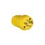 Arrow Hart Watertight Locking Plug, #18-10 Awg 20A, 250V, Steel, L15-20 3-Pole 4-Wire, L1520PW