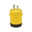 Severe Duty Locking Plug, #18-10 Awg, 20A, 250V, Severe Duty, L15-20 3-Pole 4-Wire 0.63 To 1.16", L1520PY