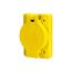 Arrow Hart Watertight Locking Receptacle, #18-10 Awg 20A, 250V, Single, L15-20 3-Pole 4-Wire, L1520RW