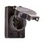 Arrow Hart Watertight Locking Receptacle, #18-10 Awg 20A, 250V, Single, L15-20 3-Pole 4-Wire, L1520RWBK