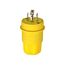Arrow Hart Watertight Locking Plug, #18-10 Awg 30A, 250V, Steel, L15-30 3-Pole 4-Wire, L1530PW