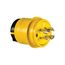 Severe Duty Locking Plug, #18-10 Awg, 30A, 250V, Severe Duty, L15-30 3-Pole 4-Wire 0.63 To 1.16", L1530PY