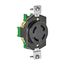 Locking Receptacle, #18-10 Awg, 30A, 250V, Back Wiring, Black, Single, L15-30, 3-Pole, 4-Wire, L1530R