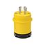 Arrow Hart Watertight Locking Plug, #18-10 Awg 20A, 480V, Steel, L16-20 3-Pole 4-Wire, L1620PW