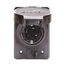 Arrow Hart Watertight Locking Receptacle, #14-8 Awg, 20A, 480V, Black, L16-20 3-Pole 4-Wire, L1620RWBK