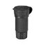 Arrow Hart Watertight Locking Connector, #18-10 Awg 30A, 480V, Black, L16-30 3-Pole 4-Wire, L1630CWBK