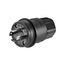 Arrow Hart Watertight Locking Plug, #18-10 Awg 30A, 480V, Black, Steel, L16-30 3-Pole 4-Wire, L1630PWBK