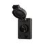Arrow Hart Watertight Locking Receptacle, #14-8 Awg, 30A, 480V, Black, L16-30 3-Pole 4-Wire, L1630RWBK
