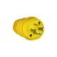 Arrow Hart Watertight Locking Plug, #18-10 Awg 30A, 600V, Steel, L17-30 3-Pole 4-Wire, L1730PW
