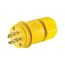 Arrow Hart Watertight Locking Plug, #18-10 Awg 20A, 120/208V, Steel, L18-20 3-Pole 4-Wire, L1820PW