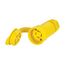 Arrow Hart Watertight Locking Connector, #18-10 Awg 20A, 347/600V, Steel, L20-20, 4-Pole, 4-Wire, L2020CW