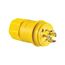 Arrow Hart Watertight Locking Plug, #18-10 Awg 20A, 347/600V, Steel, L20-20, 4-Pole, 4-Wire, L2020PW