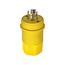 Arrow Hart Watertight Locking Plug, #18-10 Awg 20A, 120/208V, Steel, L21-20, 4-Pole, 5-Wire, L2120PW