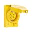 Arrow Hart Watertight Locking Receptacle, #18-10 Awg, 30A, 120/208V, L21-30, 4-Pole, 5-Wire, L2130RW
