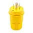 Arrow Hart Watertight Locking Plug, #18-10 Awg 30A, 347/600V, Steel, L23-30, 4-Pole, 5-Wire, L2330PW