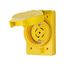 Arrow Hart Watertight Locking Receptacle, #14-8 Awg 30A, 347/600V, Black, L23-30, 4-Pole, 5-Wire, L2330RWBK