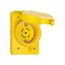 Arrow Hart Watertight Locking Receptacle, #14-8 Awg 30A, 347/600V, Black, L23-30, 4-Pole, 5-Wire, L2330RWBK