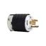 Safety Grip Locking Plug, #16-12 Awg, 20A 347V, Back Wiring, Safety Grip, L24-20, 2-Pole, 3-Wire, L2420P