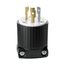 Safety Grip Locking Plug, #16-12 Awg, 20A, 125V, Back Wiring, Ultra Grip, L5-20, 2-Pole, 3-Wire, L520P