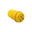 Arrow Hart Watertight Locking Plug, #18-10 Awg 20A, 125V, Steel, L5-20, 2-Pole 3-Wire, L520PW