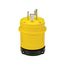 Severe Duty Locking Plug, #18-10 Awg, 20A, 125V, Severe Duty, L5-20, 2-Pole 3-Wire 0.63 To 1.16", L520PY