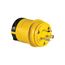 Severe Duty Locking Plug, #18-10 Awg, 20A, 125V, Severe Duty, L5-20, 2-Pole 3-Wire 0.63 To 1.16", L520PY