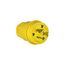 Arrow Hart Watertight Locking Plug, #18-10 Awg 30A, 125V, Steel, L5-30, 2-Pole 3-Wire, L530PW
