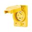 Arrow Hart Watertight Locking Receptacle, #18-10 Awg 30A, 125V, Single, L5-30, 2-Pole 3-Wire, L530RW